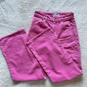 Zara Pink Wide Leg Women's Jeans